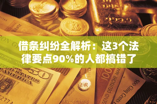 北京借条纠纷全解析：这3个法律要点90%的人都搞错了