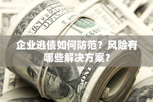 北京企业逃债如何防范？风险有哪些解决方案？