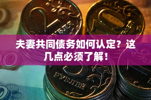 北京夫妻共同债务如何认定？这几点必须了解！
