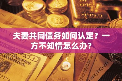 北京夫妻共同债务如何认定？一方不知情怎么办？