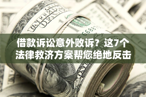 北京借款诉讼意外败诉？这7个法律救济方案帮您绝地反击！