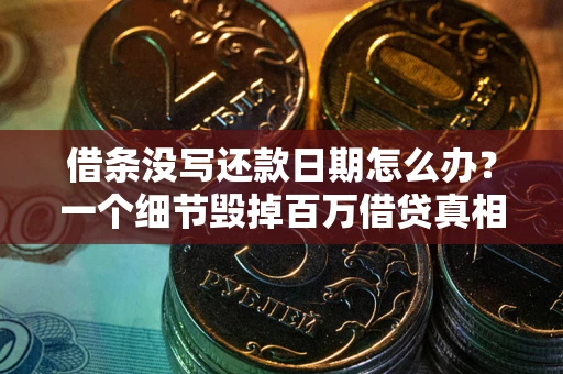 北京借条没写还款日期怎么办？一个细节毁掉百万借贷真相