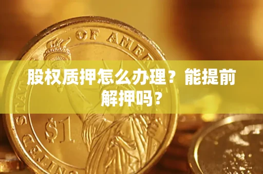 北京股权质押怎么办理？能提前解押吗？
